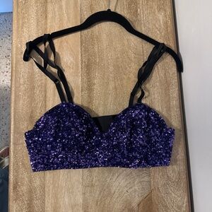 NWOT Dries Van Noten Sequin Bra Top